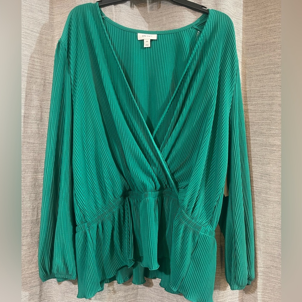 On 34th Street green blouse